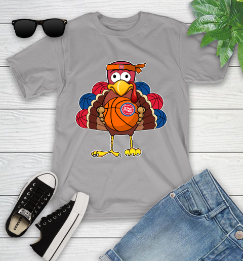 Detroit Pistons Turkey thanksgiving day Youth T-Shirt 4