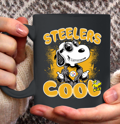 NFL Football Pittsburgh Steelers Cool Snoopy Shirt Ceramic Mug 15oz