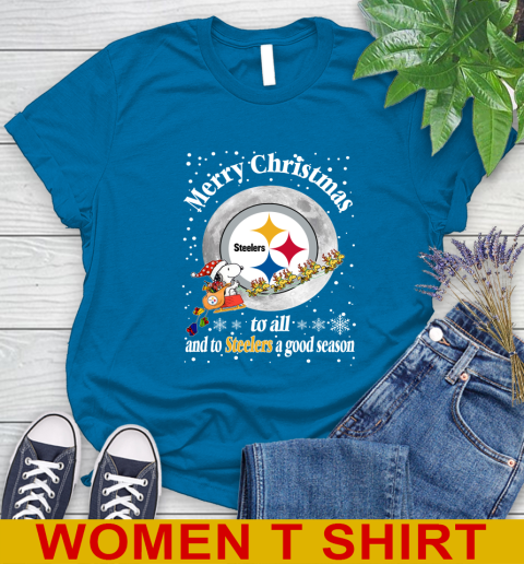 Pittsburgh Steelers Merry Christmas To All And To Steelers A Good Season NFL Football Sports Women's T-Shirt 8
