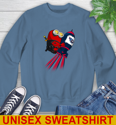 NFL Football Tennessee Titans Deadpool Minion Marvel Shirt Sweatshirt 10