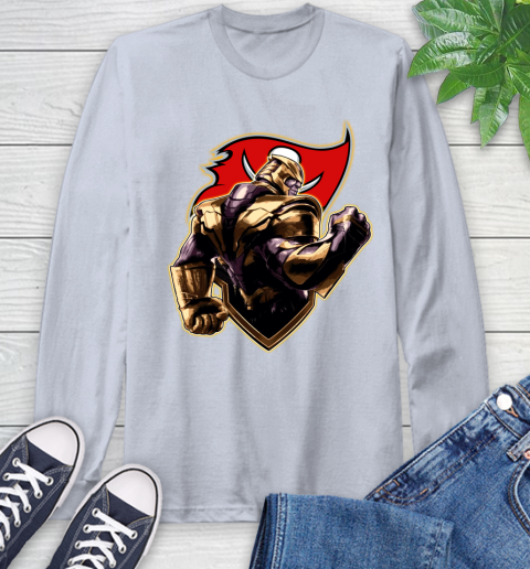 NFL Thanos Avengers Endgame Football Sports Tampa Bay Buccaneers Long Sleeve T-Shirt 6