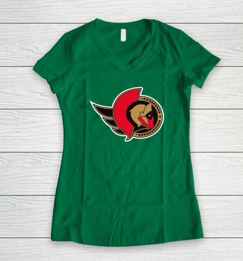 Ottawa Senator Deadpool Funny Women's V-Neck T-Shirt 3