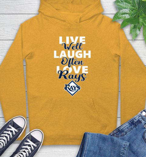MLB Baseball Tampa Bay Rays Live Well Laugh Often Love Shirt Hoodie 2