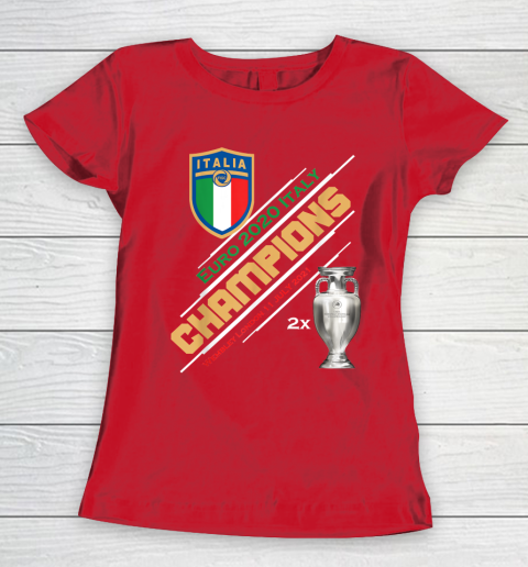 Italy Champions 2020 Euro Forza Azzurri Italia Football Women's T-Shirt 9