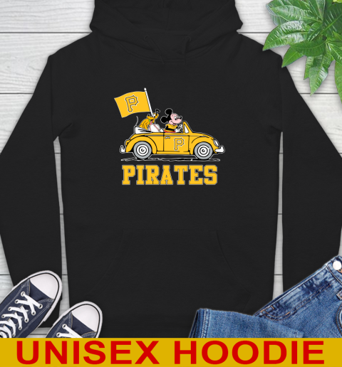 MLB Baseball Pittsburgh Pirates Pluto Mickey Driving Disney Shirt Hoodie 2