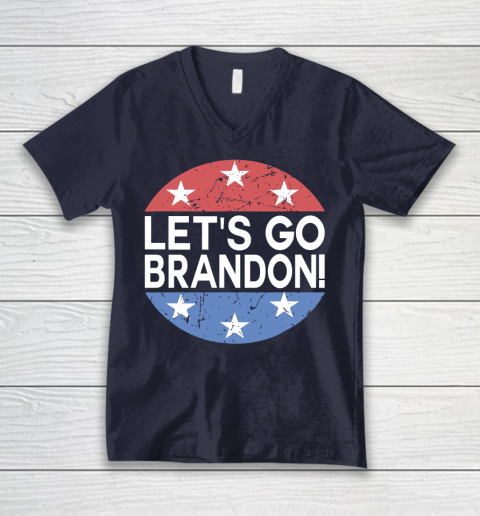 Let's Go Brandon Funny FJB 2021 V-Neck T-Shirt 2