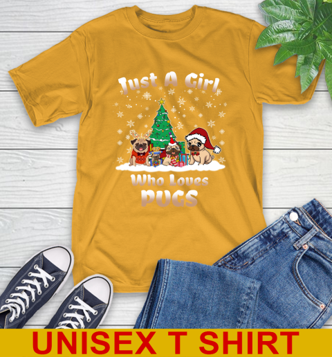 Christmas Just a girl who love pugs dog pet lover 2