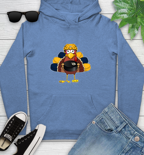 Nashville Predators Turkey Thanksgiving Day Youth Hoodie 12