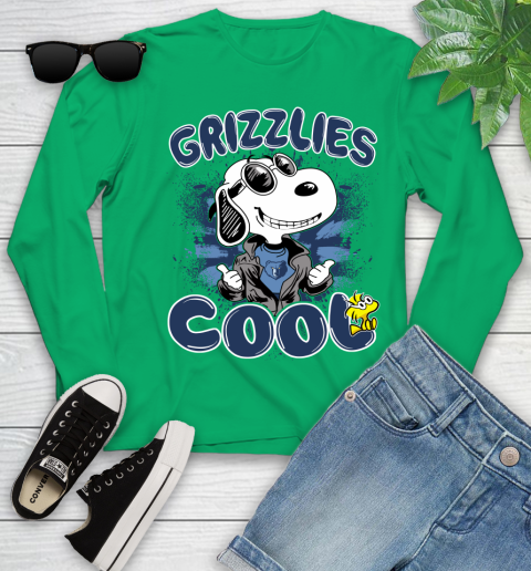 NBA Basketball Memphis Grizzlies Cool Snoopy Shirt Youth Long Sleeve 6