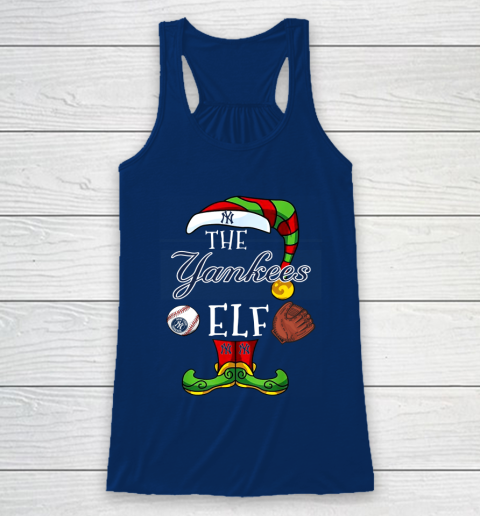 New York Yankees Christmas ELF Funny MLB Racerback Tank 6