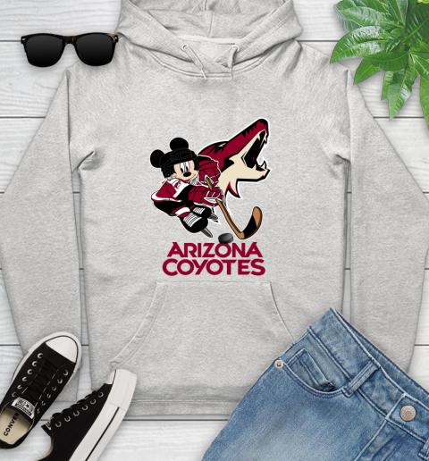 NHL Arizona Coyotes Mickey Mouse Disney Hockey T Shirt Youth Hoodie
