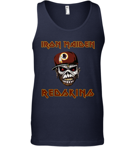 NFL Washington Redskins Iron Maiden Rock Band Music Football Sports Wk7nr4IJLWN unisex tank 17 95 151514 front navy