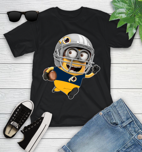 NFL Washington Redskins Minions Disney Football Sports Youth T-Shirt 2