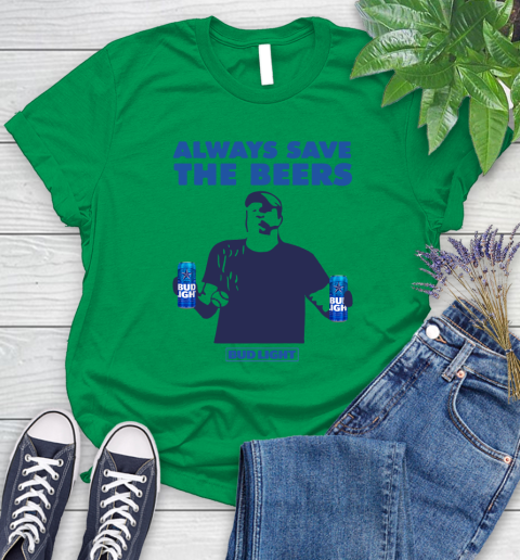 Always Save The Bees Beers Bud Light Jeff Adams Beers Over Baseball Women's T-Shirt 4