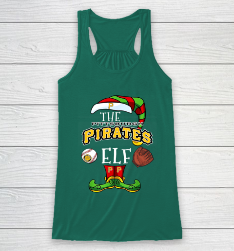 Pittsburgh Pirates Christmas ELF Funny MLB Racerback Tank 5