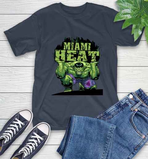 Miami Heat NBA Basketball Incredible Hulk Marvel Avengers Sports T-Shirt 4