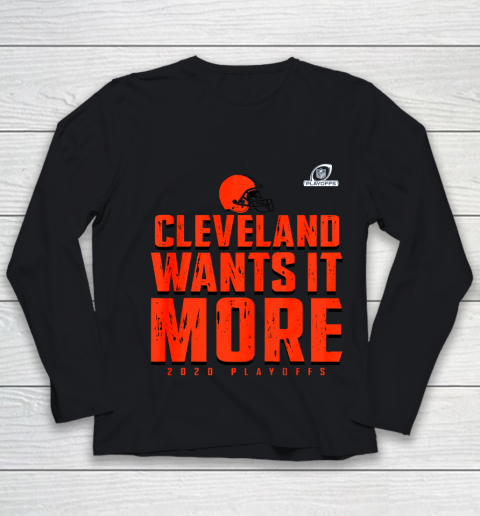 Cleveland Wants It More Play off Youth Long Sleeve