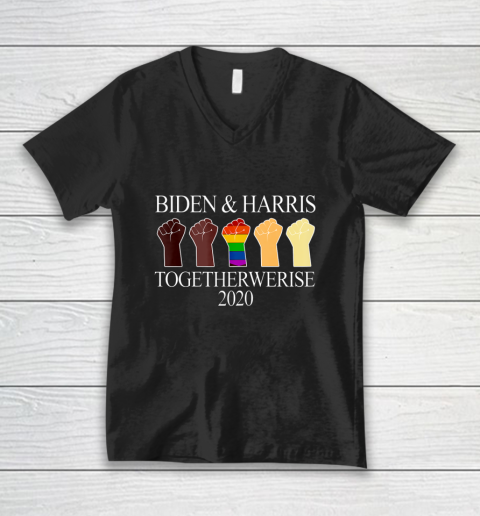 Joe Biden Kamala Harris 2020 Shirt LGBT Biden Harris 2020 T Shirt.9ESET0U5CX V-Neck T-Shirt