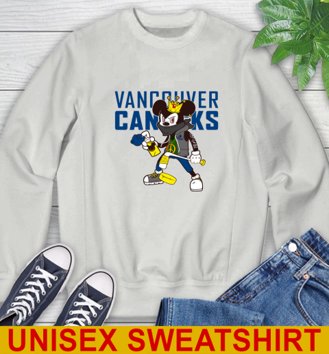 Vancouver Canucks NHL Hockey Mickey Peace Sign Sports Sweatshirt 5