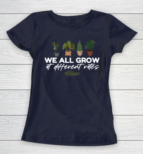 We All Grow At Different Rates, Special Education Teacher Autism Awareness Women's T-Shirt 2