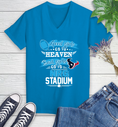 Houston Texans NFL Bad Girls Go To NRG Stadium Shirt Women's V-Neck T-Shirt 7