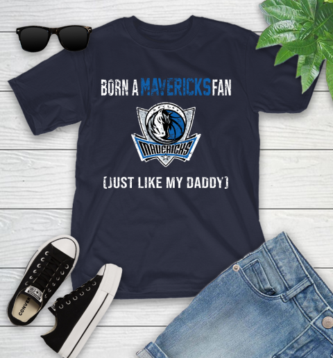NBA Dallas Mavericks Loyal Fan Just Like My Daddy Basketball Shirt Youth T-Shirt 2