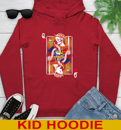 NFL Football Minnesota Vikings The Queen Of Hearts Card Shirt Youth Hoodie 11