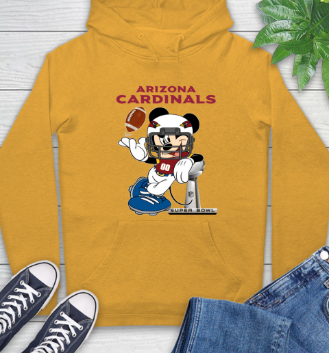 NFL Arizona Cardinals Mickey Mouse Disney Super Bowl Football T Shirt Hoodie 3
