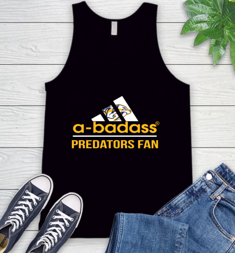 NHL A Badass Nashville Predators Fan Adidas Hockey Sports Tank Top