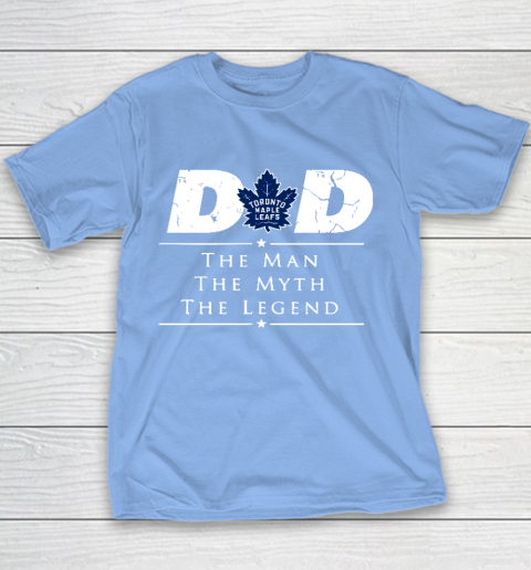 Toronto Maple Leafs NHL Ice Hockey Dad The Man The Myth The Legend Youth T-Shirt 8
