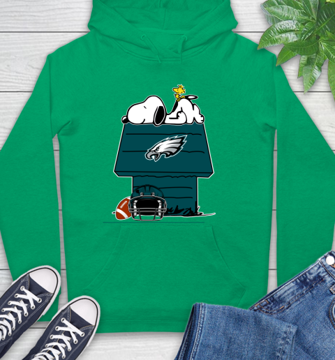 Philadelphia Eagles NFL Football Snoopy Woodstock The Peanuts Movie Hoodie 8