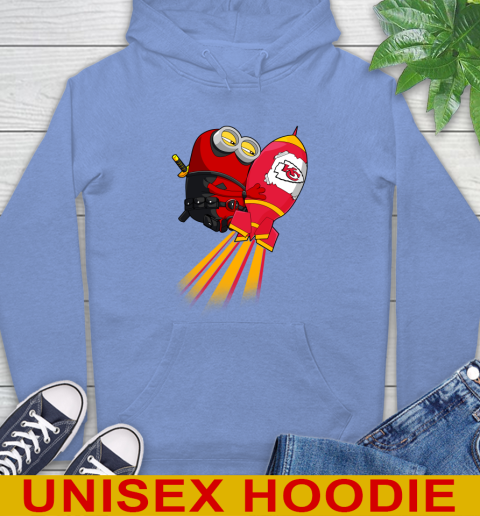 NFL Football Kansas City Chiefs Deadpool Minion Marvel Shirt Hoodie 11