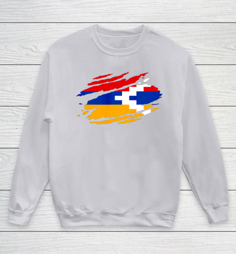 Artsakh Flag Proud Artsakh Support Artsakh Strong Armenia Youth Sweatshirt 3