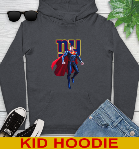 NFL Superman DC Sports Football New York Giants Youth Hoodie 9