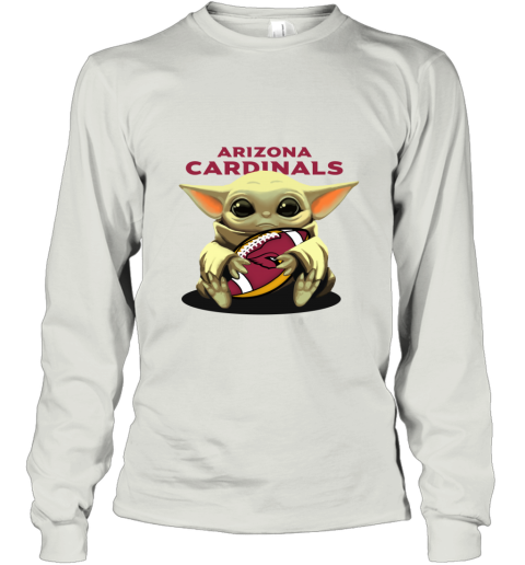 Baby Yoda Loves The Arizona Cardinals 30xf baby yoda loves the arizona cardinals long sleeve tee 14 front ash