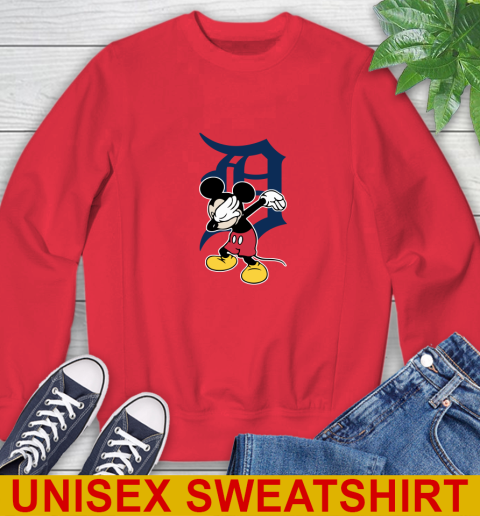 Detroit Tigers MLB Baseball Dabbing Mickey Disney Sports Sweatshirt 10