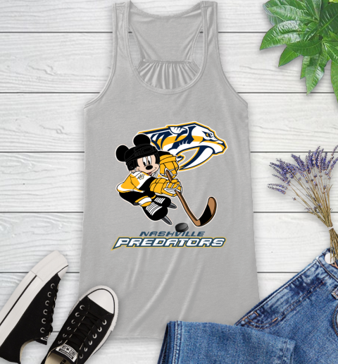 NHL Nashville Predators Mickey Mouse Disney Hockey T Shirt Racerback Tank