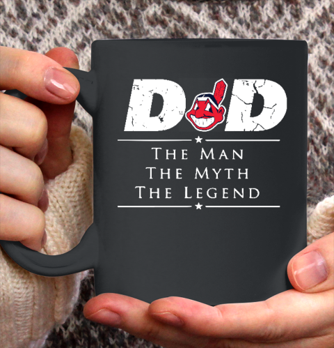 Cleveland Indians MLB Baseball Dad The Man The Myth The Legend Ceramic Mug 11oz 2