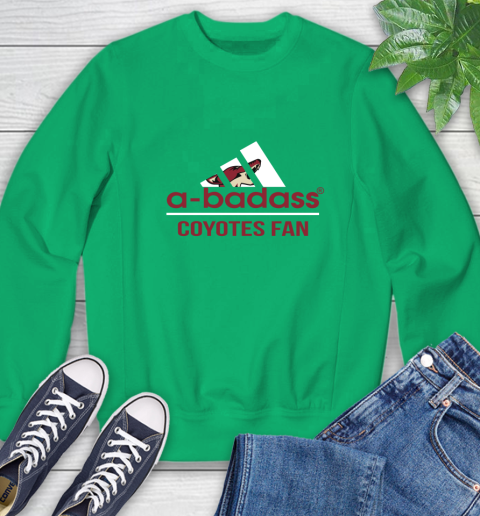 NHL A Badass Arizona Coyotes Fan Adidas Hockey Sports Sweatshirt 7