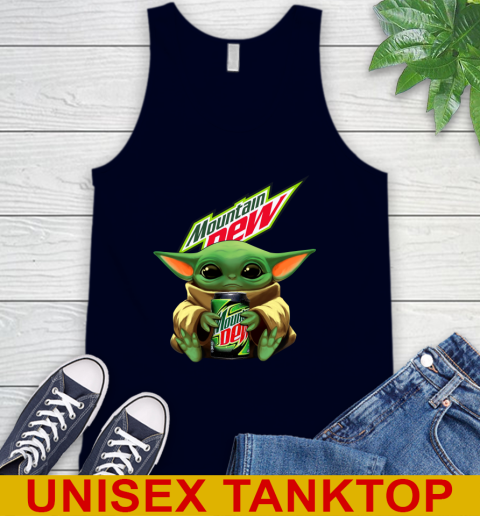 Star Wars Baby Yoda Hugs Mountain Dew Soft Drink Shirt 72