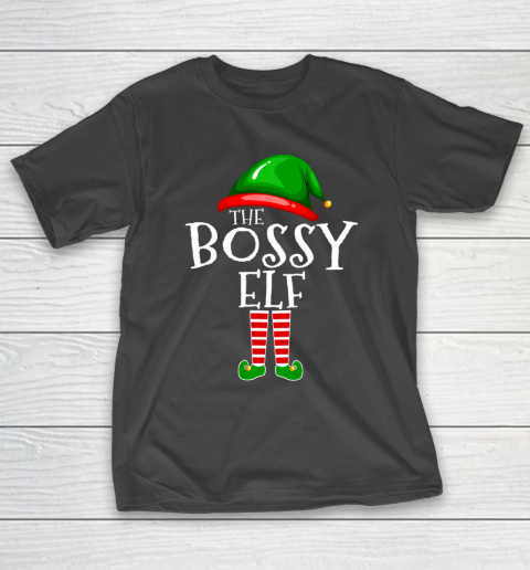 The Bossy Elf Group Matching Family Christmas T-Shirt