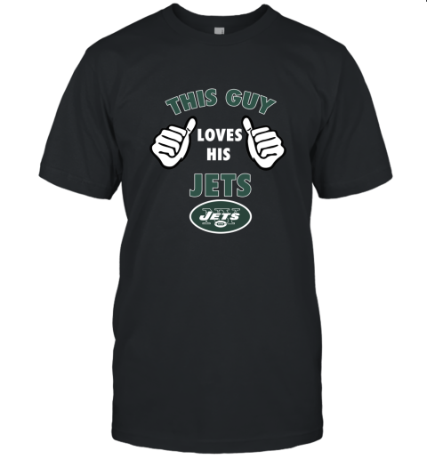This Guy Loves His New York Jets Unisex Jersey Tee