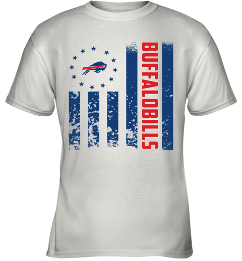 Buffalo Bills Logo With American Flag Short Sleeve Shirt