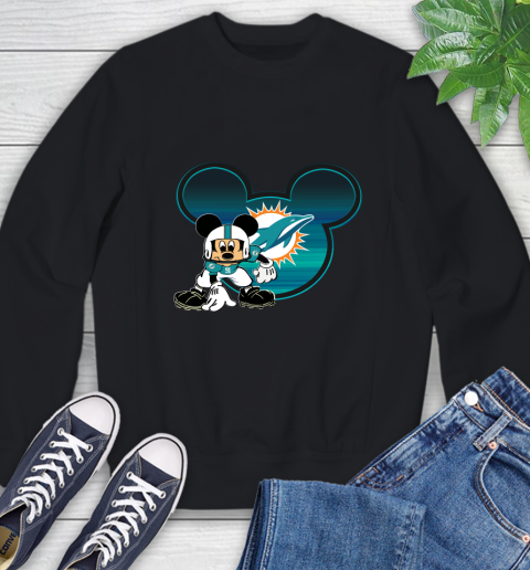 NFL Miami Dolphins Mickey Mouse Disney Football T Shirt Sweatshirt 2