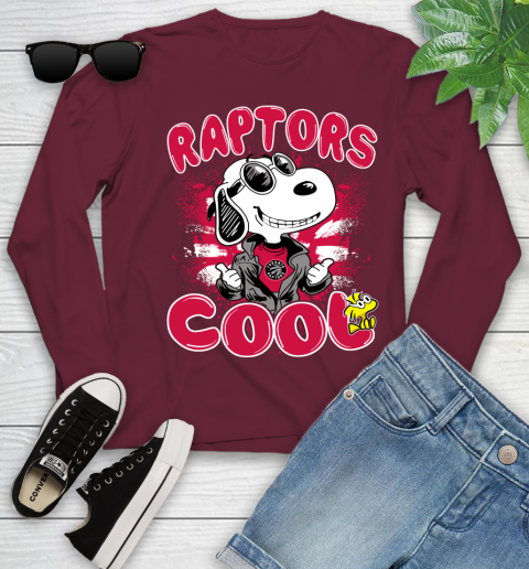 NBA Basketball Toronto Raptors Cool Snoopy Shirt Youth Long Sleeve 5