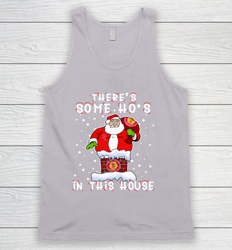 Houston Rockets Christmas There Is Some Hos In This House Santa Stuck In The Chimney NBA Tank Top 3