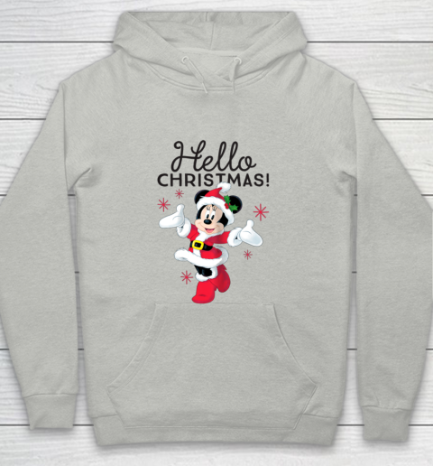 Disney Santa Minnie Mouse Hello Christmas Holiday Youth Hoodie