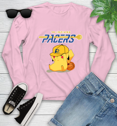 NBA Pikachu Basketball Sports Indiana Pacers Youth Long Sleeve 10