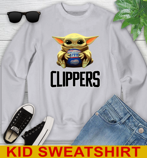 NBA Basketball LA Clippers Star Wars Baby Yoda Shirt 116