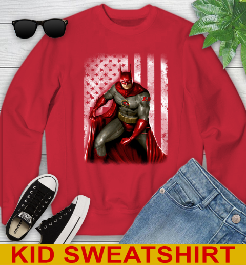 Tampa Bay Buccaneers NFL Football Batman DC American Flag Shirt Youth Sweatshirt 7